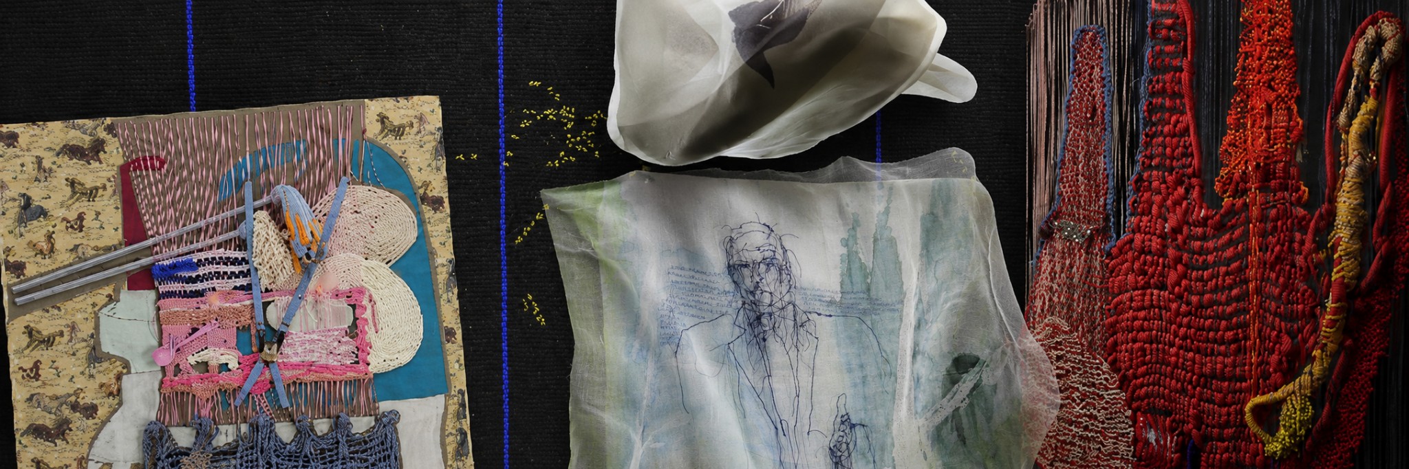 Toxunmuş xatirələr exhibition textile composition
